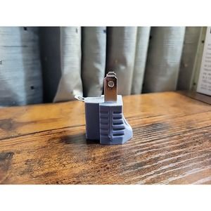 Litesun U-09 - 15 Amp Single Outlet Grounding Adapter - Gray